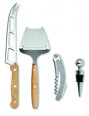 Logo trade advertising products image of: Cheese and wine set