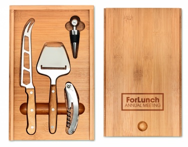 Logo trade corporate gifts picture of: Cheese and wine set