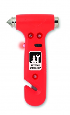 Logo trade promotional merchandise image of: 3 in 1 Emergency hammer