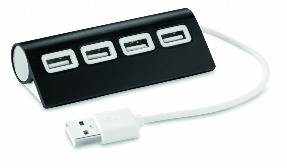 Logo trade advertising products picture of: 4 port USB hub