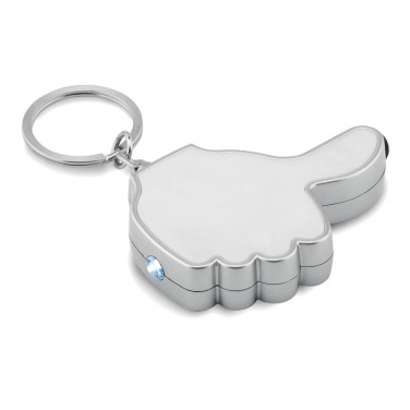 Logo trade promotional merchandise picture of: Thumbs up led light w/key ring Valmiera