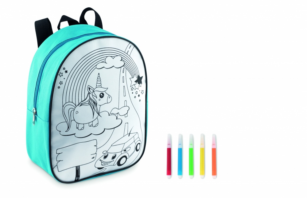 Logo trade promotional items picture of: Backpack with 5 markers