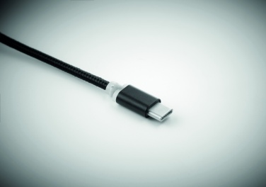 Logo trade promotional merchandise picture of: key ring with USB type C cable Salaspils