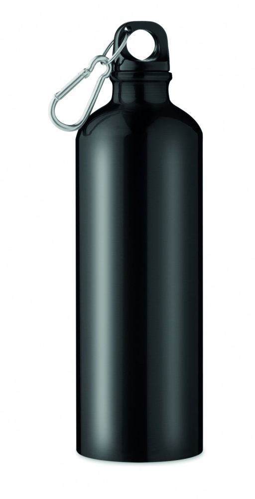 Logotrade corporate gift picture of: Single-walled 750 ml aluminum bottle with a carabiner and customizable printing