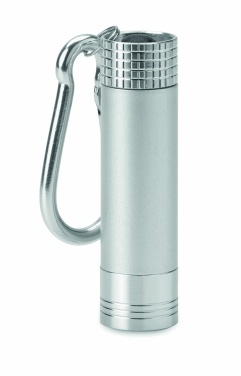 Logo trade corporate gift photo of: Aluminium/ABS LED key ring Aizkraukle