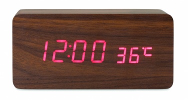 Logotrade business gift image of: LED clock/5W wireless charger