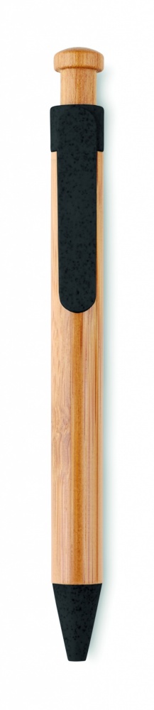 Logo trade advertising products picture of: Bamboo/Wheat-Straw ABS ball pen
