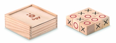 Logo trade promotional merchandise picture of: Wooden tic tac toe