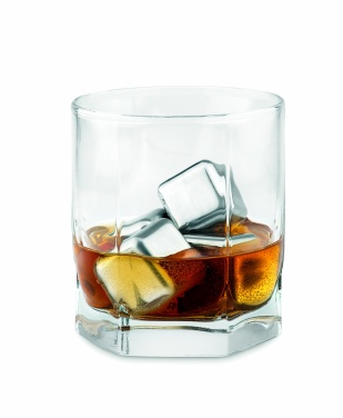Logotrade promotional items photo of: Set of 4 SS ice cubes in pouch