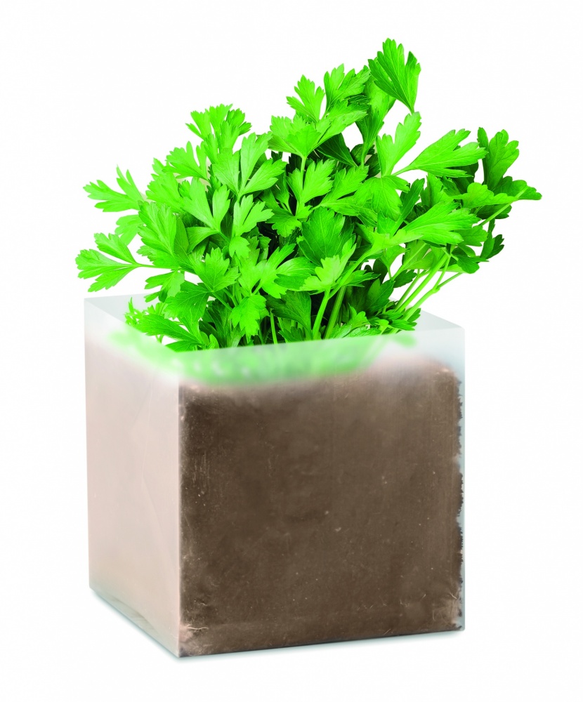 Logo trade promotional giveaway photo of: Compost with seeds "PARSLEY"