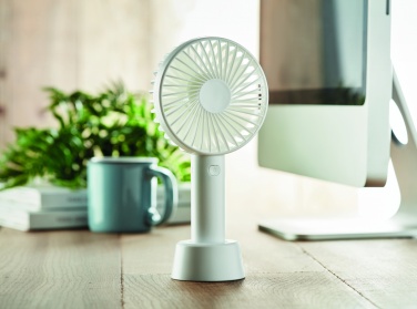 Logo trade business gift photo of: USB desk fan with stand 