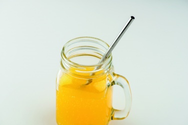 Logo trade promotional gift photo of: SS straw and brush in pouch