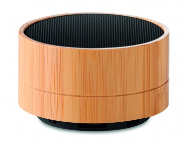 Logo trade promotional items picture of: 3W Bamboo wireless speaker
