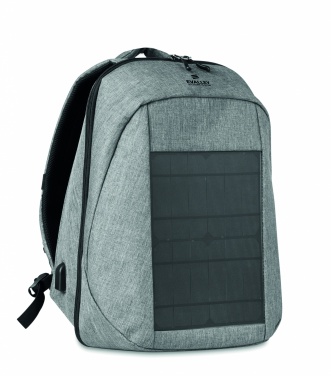 Logo trade promotional gifts image of: Backpack solar