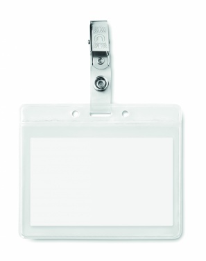 Logo trade business gift photo of: PVC badge holder