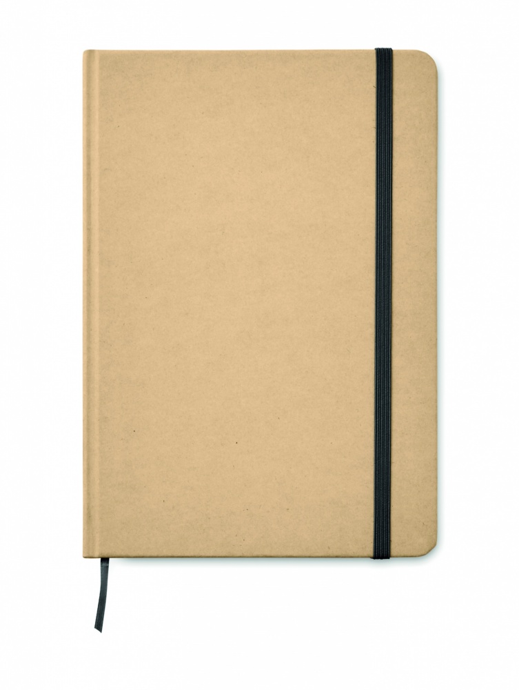 Logo trade promotional product photo of: A5 recycled notebook 80 lined