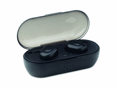 Logo trade corporate gift photo of: TWS earbuds with charging box