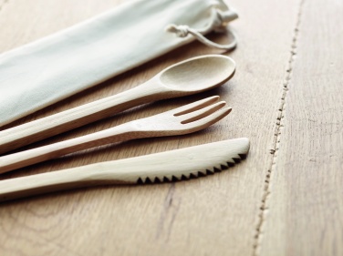 Logotrade corporate gift image of: Bamboo cutlery set