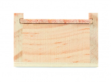 Logo trade advertising products image of: Stationery set in wooden box