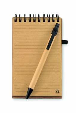 Logotrade promotional merchandise photo of: A6 Cork notepad with pen