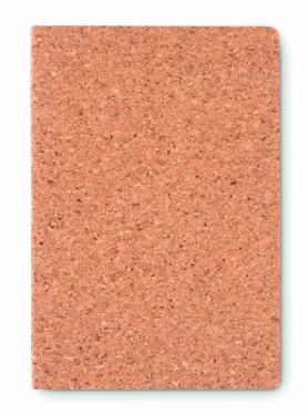 Logo trade promotional product photo of: A5 cork notebook 96 lined