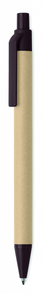 Logo trade promotional items picture of: Push ball pen coffee husk/ABS