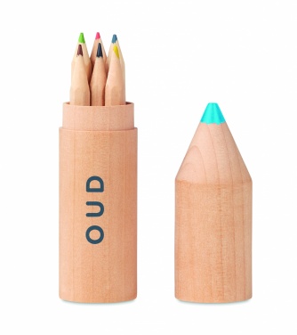 Logo trade promotional product photo of: 6 pencils in wooden box