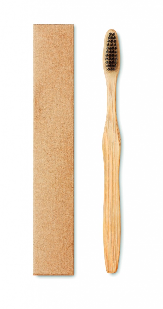 Logotrade corporate gift image of: Bamboo toothbrush in Kraft box