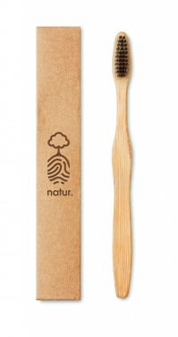 Logotrade corporate gift image of: Bamboo toothbrush in Kraft box