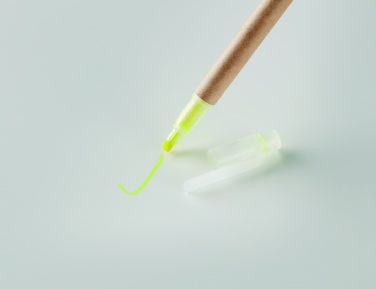 Logo trade promotional product photo of: 2 in 1 carton pen highlighter