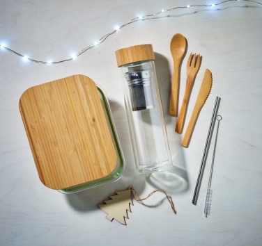 Logotrade corporate gift picture of: Glass lunchbox with bamboo lid