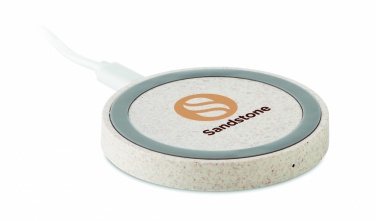 Logo trade promotional gifts image of: Wheat straw/ABS charger 5W