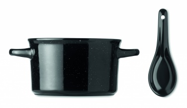 Logo trade promotional giveaway photo of: Ceramic vintage bowl 550 ml