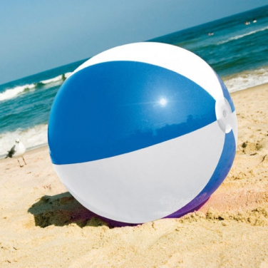 Logo trade promotional giveaways image of: Bicolour beach ball KEY WEST