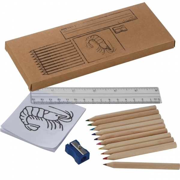 Logo trade advertising products image of: Drawing set for kids LITTLE PICASSO