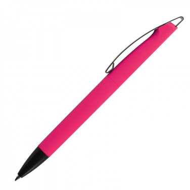 Logotrade corporate gift image of: Metal ballpen soft touch BRESCIA