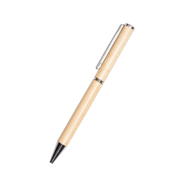 Logo trade corporate gifts image of: Wooden ballpen HEYWOOD