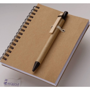 Logo trade promotional merchandise photo of: A6 ECO Notepad KEYSTONE