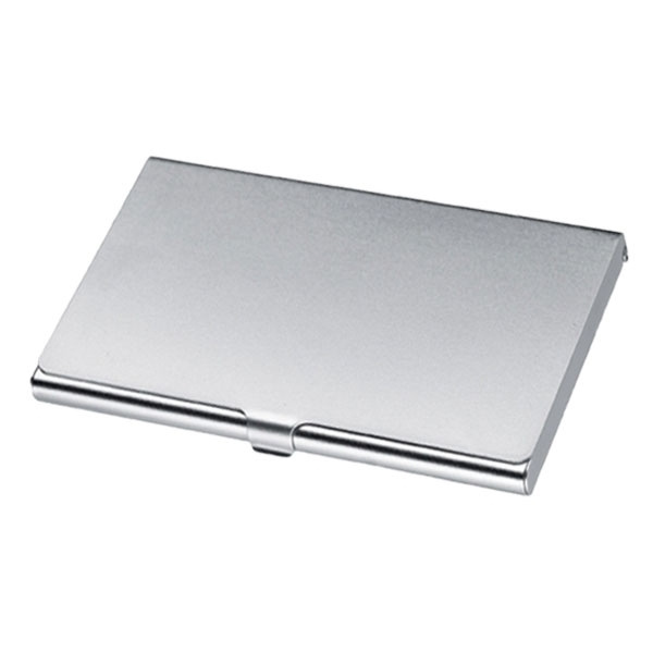 Logotrade promotional products photo of: Metal business card holder CORNWALL