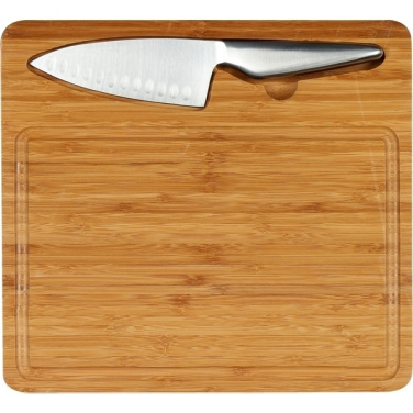 Logo trade corporate gifts picture of: Cutting board with knife MANTOVA