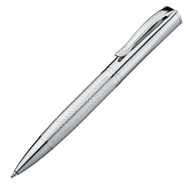 Logo trade promotional merchandise photo of: Metal ballpen CHESTER