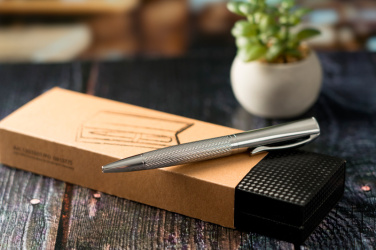 Logo trade promotional giveaway photo of: Metal ballpen CHESTER