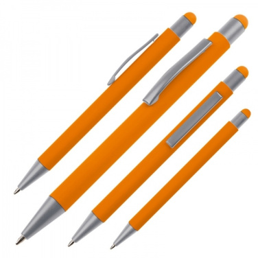 Logo trade corporate gifts image of: Metal ballpen touch pen soft touch SALT LAKE CITY