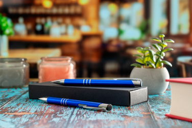 Logotrade promotional merchandise image of: Metal writing set CLAREMONT