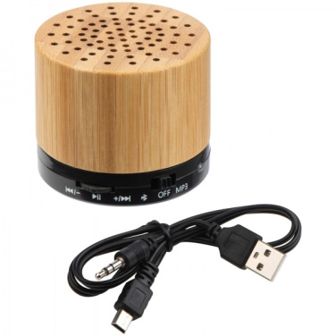 Logotrade promotional item image of: Bamboo bluetooth speaker FLEEDWOOD