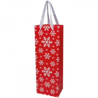 Logotrade promotional merchandise picture of: Wine bag in Christmas design LAPLAND