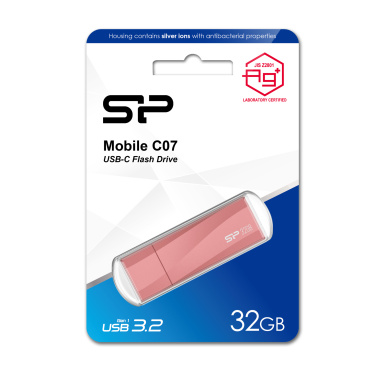 Logo trade promotional giveaways image of: PENDRIVE SILICON POWER MOBILE - C07 3.2 32GB