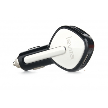 Logo trade promotional giveaways image of: Dual USB Car Charger