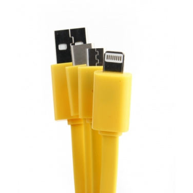 Logo trade promotional giveaways picture of: Personalized charging cable 3in1
