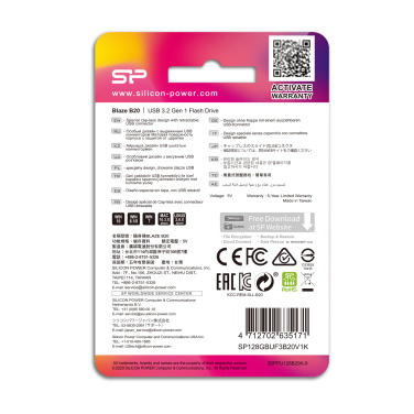 Logo trade promotional gifts image of: Pendrive Silicon Power B20 USB 3.0